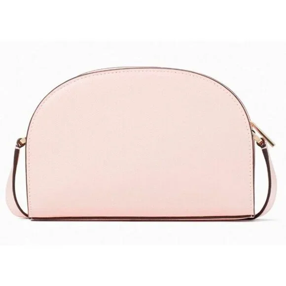 S Kate Spade Perry Pale Pink Saffiano Leather Dome Crossbody K8697 NWT $279 - Picture 4 of 6